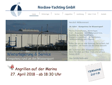 Tablet Screenshot of marina-bremerhaven.de